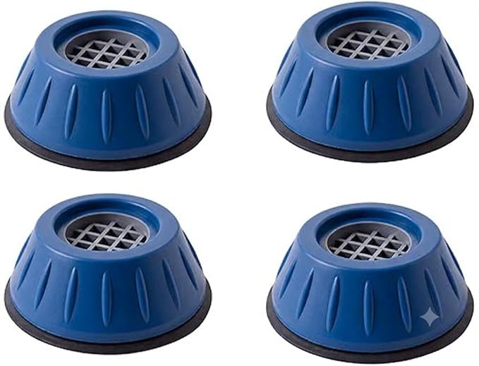 FIRST CHOICE Anti Vibration Pads for Washing Machine & Dryer | Noise Reduction & Shock Absorbing Rubber Pads | Washing Machine Stabilizer Base | Height Increasing Appliance Pads